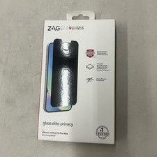 Zagg Privacy Tempered Glass Screen Protector iPhone 14 Plus  13 Pro Max Sealed