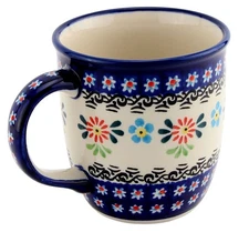 Polish Pottery 12 oz. Mug – Handcrafted Boleslawiec Stoneware by Zaklady 
