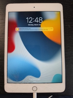 Apple iPad Mini 4 64GB WiFi 7.9'' Silver MK9H2ll/A1538 iOS 15