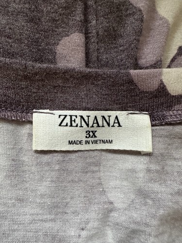 Zenana Ladies 3XL Dress/Mumu Purple Leopard Print with Side Slits - Picture 7 of 7