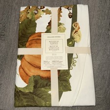 Williams Sonoma Heirloom Botanical Pumpkin Tablecloth Multicolor Round 70