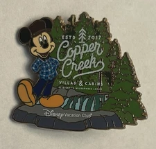 Disney - Copper Creek Villas & Cabins Vacation Club Wilderness Lodge Mickey Pin