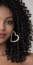 BCBGeneration Gold Sparkling Hoop Earrings Ne...