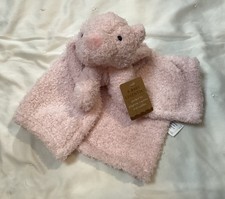 Levi and Emmie LOVEY Baby Security Blanket Soothing Feather Knit Pink Bear W/Tag