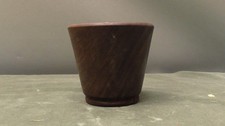 small wood hand crafted walnut wooden bowl