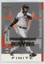 2003 Upper Deck Finite Prominent Powers Gold 142/199 Barry Bonds #156 4f5