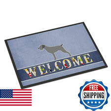 Caroline's Treasures German Wirehaired Pointer Welcome Doormat 24x36 Indoor Outd