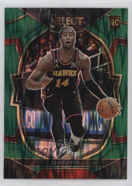 2022-23 Panini Select Concourse Green Shock Prizm AJ Griffin #88 1md7
