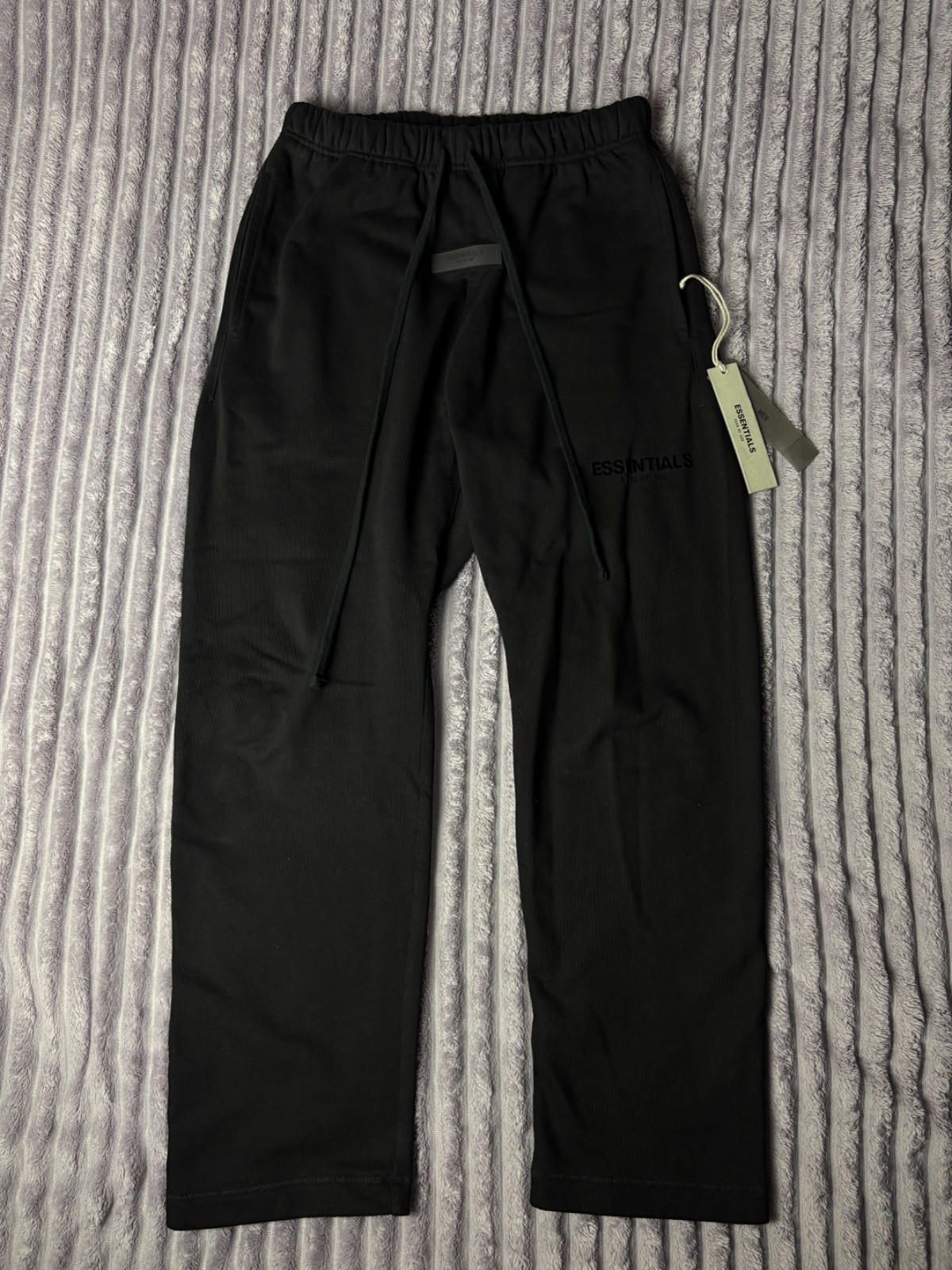 FOG Essentials Relaxed Sweatpants Stretch Limo Black -Pick Your Size M