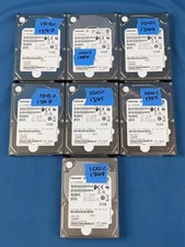 Lot of 7 TOSHIBA AL15SEB060N 600GB 2.5" HDD SAS 12Gb 10K RPM -Wiped/Tested