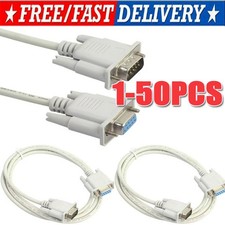 DB9 RS232 Male to Female Serial Port Extension Cable Cord3ft/5ft/10ft/16.4ft Lot