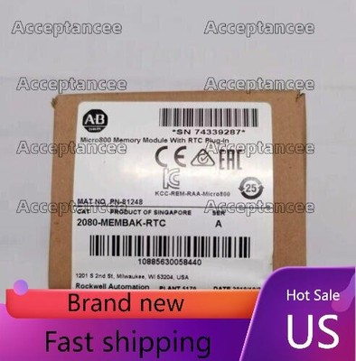 New Sealed  AB 2080-MEMBAK-RTC Memory Backup Data Log Recipe High Accuracy RTC