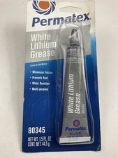 Permatex 80345 White Lithium Grease 1.5 Oz Tube