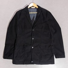 J Crew Black Corduroy Rivington Sportcoat Casual Suit Jacket Blazer Men's Medium
