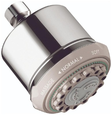 Hansgrohe 28496 Chrome Clubmaster Multi Function 2.5 Gpm Shower Head