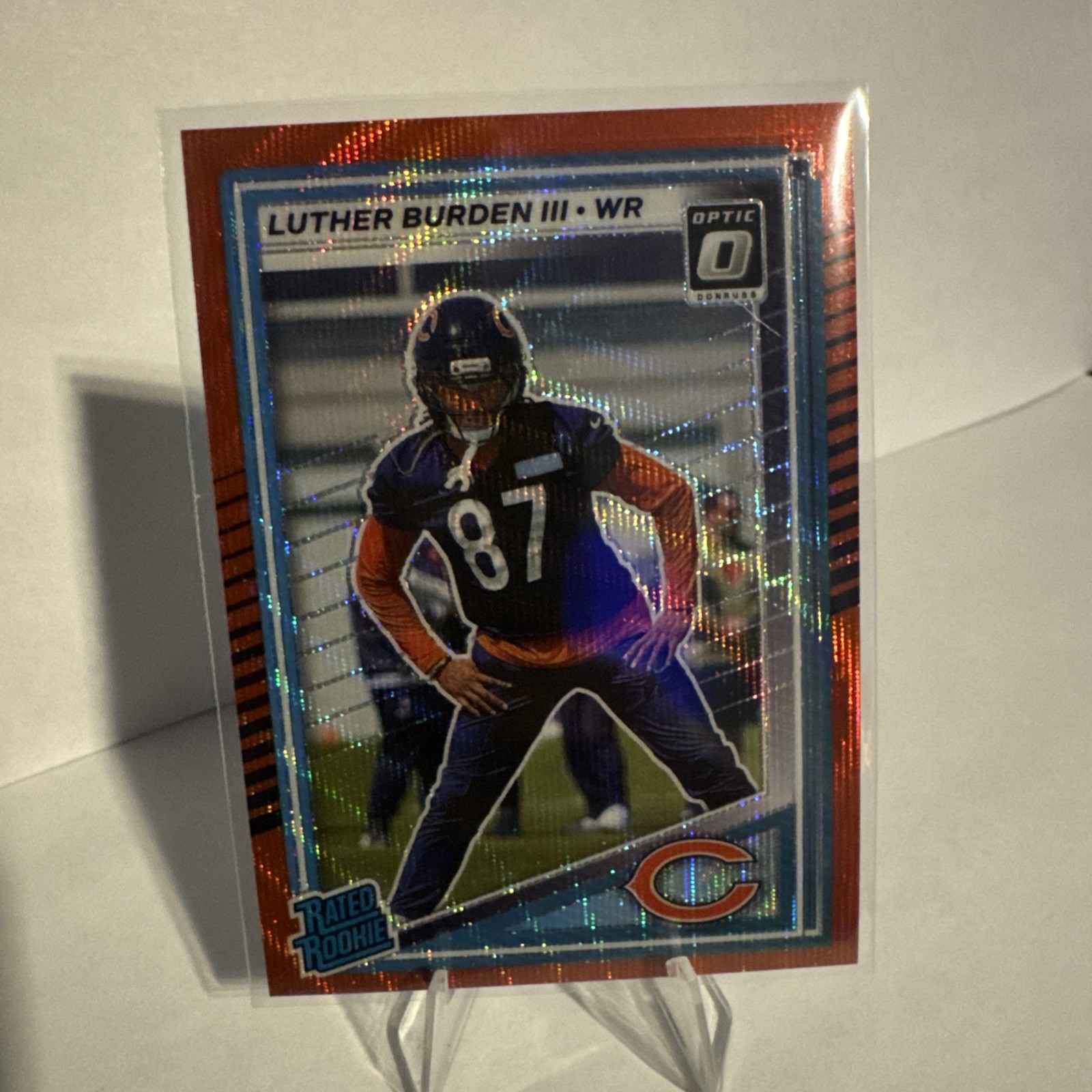 2025 Donruss Optic Preview Red Wave SP Rated Rookie Luther Burden III
