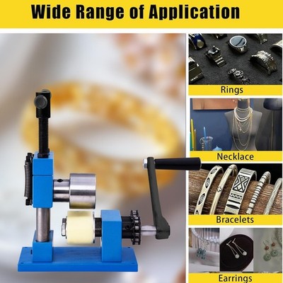 Hand Crank Ring Bracelet Press Bending Machine Making Tool Jewelry Bender