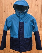 REI Size L 14-16  Navy Teal Peak 2L Waterproof Hooded Insulated Jacket Coat