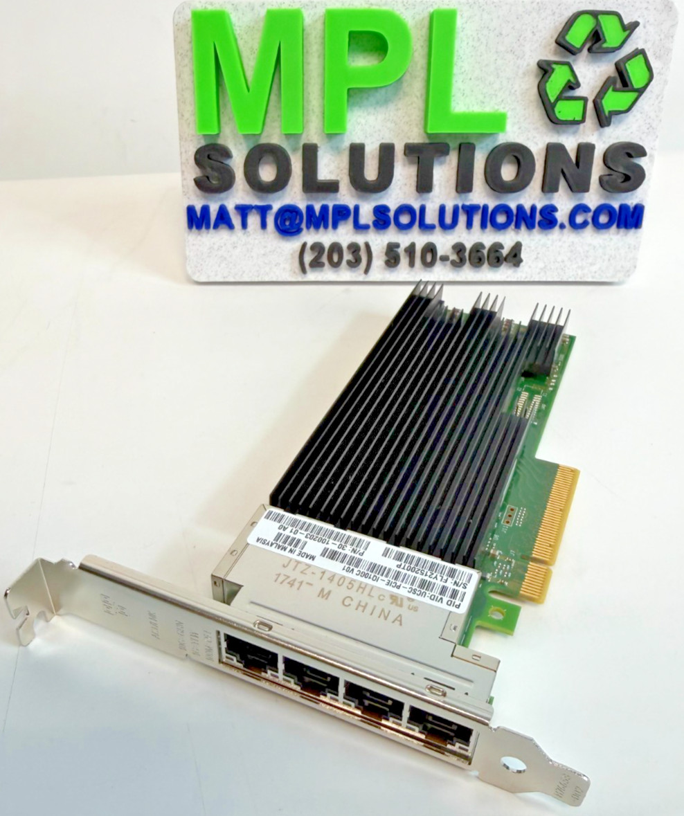 Cisco UCSC-PCIE-IQ10GC 10GB 4-Ports Network Card 30-100203-01 Intel X710 10G Lan