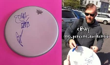 SEETHER x2 DALE STEWART JOHN HUMPHREY SIGNED AUTO DRUM HEAD *EXACT PROOF*