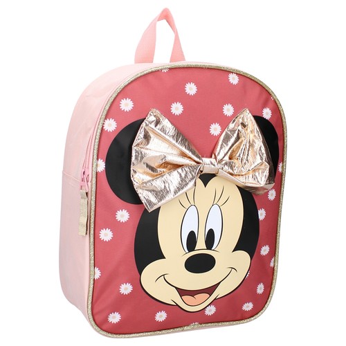 Kinderrucksack mit Name | Motiv Disney Minnie Mouse mit großer Schleife  - Bild 4 von 4
