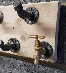 Item # 121 12 Steel Pipe Towel Hook Steampunk Industrial design Double Robe Hook