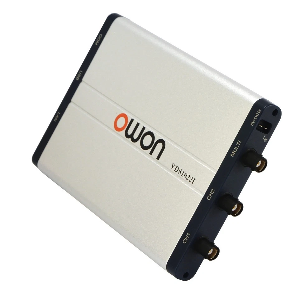 OWON VDS1022I USB Isolation PC Digital Storage Oscilloscope 25MHz 2+1 Ch 100MS/S - Image 4 of 4