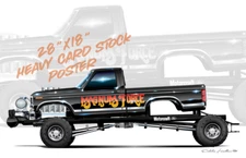 Magnum Force Super Mod Ford Pulling Truck Poster-Banner Print-016