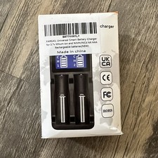 2 Bay Universal 18650 Battery Charger for 3.7V Lithium-ion Rechargeable Batte...