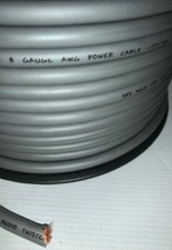 SKY HIGH CAR AUDIO 8 GAUGE OFC POWER GROUND 150FT SPOOL SILVER