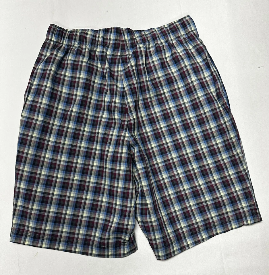 Pantalones Cortos de Pijama Cremieux Sleep Lounge Para Hombre Pequeños 100% Algodón House Check Rojo Foto 3 de 4