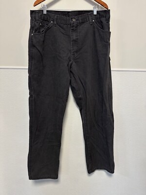 Men's Dickies Black Work Pants 38x32 with Hammer Loop