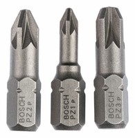 Bosch ZubehöR Schrauberbit-Set Extra-Hart - PZ1, PZ2, PZ3 X 25 Mm,... 2607001753