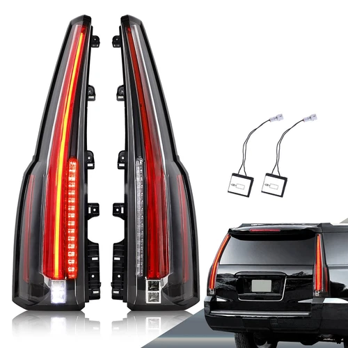 VLAND For 2015-2020 GMC Yukon Cadillac (Escalade Style) Tail Lights Rear Lamps - Picture 2 of 10