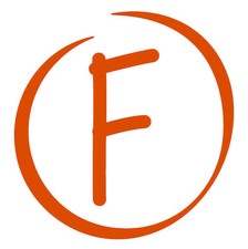 "F" Self Ink Round Teacher Stamp
