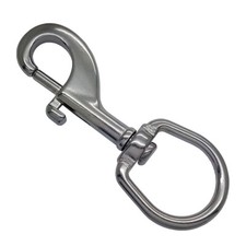 115mm SWIVEL BOLT SNAP HOOK LARGE EYE STAINLESS 316 MARINE GRADE FREE POSTAGE