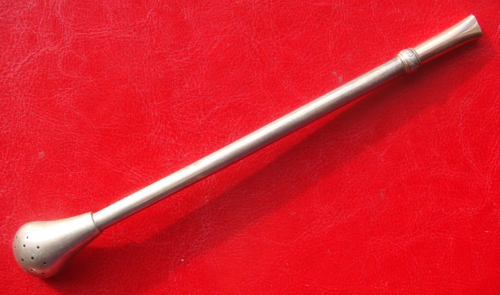 ANTIKER MARKIERTER HANDGEFERTIGTER ARGENTINA Trink Bombilla Mate Tee Strohhalm - Bild 10 von 20