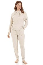 Camille Womens Comfy Fit Beige Marl Hacci Pyjama Set