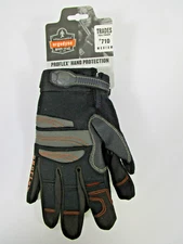 NEW TENACIOUS ERGODYNE WORK GEAR PROFLEX GLOVES TRADES FULL FINGER MEDIUM