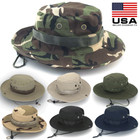 Boonie Bucket Hats Outdoor Fishing Hunting Wide Brim Mesh Camo Safari Sun Cap
