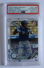 PSA Auto 10 SP /99 Noelvi Marte 2019 Topps Bowman Holiday Reds Baseball Card