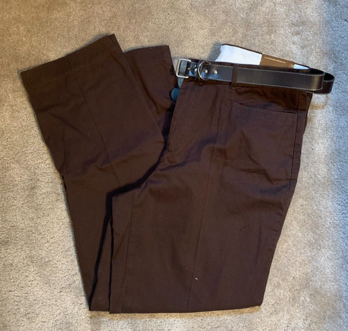 NWT CHRISTOPHER & BANKS Brown Wrinkle Free Pants Size 14 Avg Retail $39.50