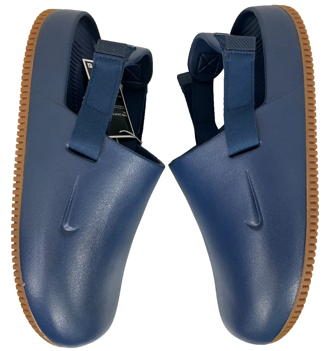 NUOVE NIKE CALM SLIDE BLU NAVY GOMMA MARINA MARRONE MEDIO FD5130 400 TAGLIA 13 ~ $60