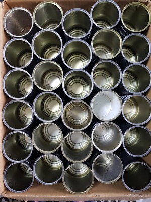 120 x leere Dosen/Dosen Kunsthandwerk Projekte Gartenarbeit Pflanzgefäße DIY Blechdosengasse