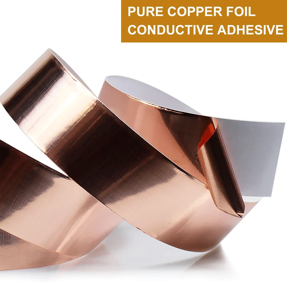 Copper Foil Tape (1"X66ft) with Conductive Adhesive for Guitar & EMI Shielding.. - Image 4 of 4