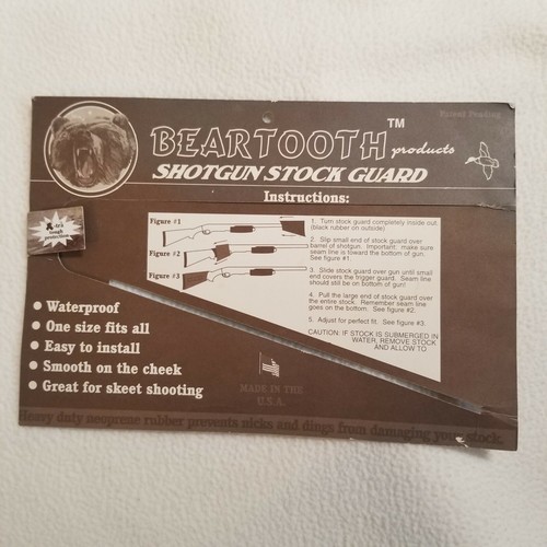 Beartooth Products Paper Advertising Instructions for Shotgun Stock Guard - Picture 5 of 7