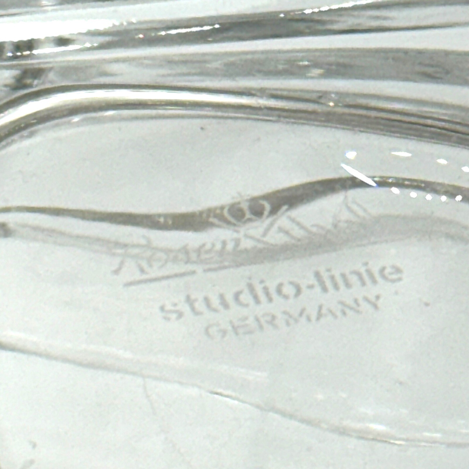 Classic Rosenthal Turnus 24 % Lead Crystal Glass Vase Vessel Studio Line Germany