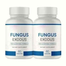 2-Pack Fungus Exodus Pills to Combat Toenail Fungus and Nail Health 120 Capsules