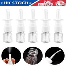 100x 5/10ml Mini Empty Plastic Nasal Spray Bottles Water Container Dispensing