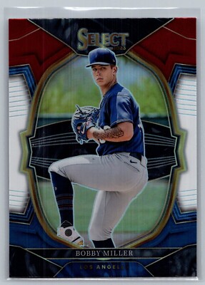 2023 Panini Select - Concourse #6 Bobby Miller ~ Tri-Color Prizm (RC)